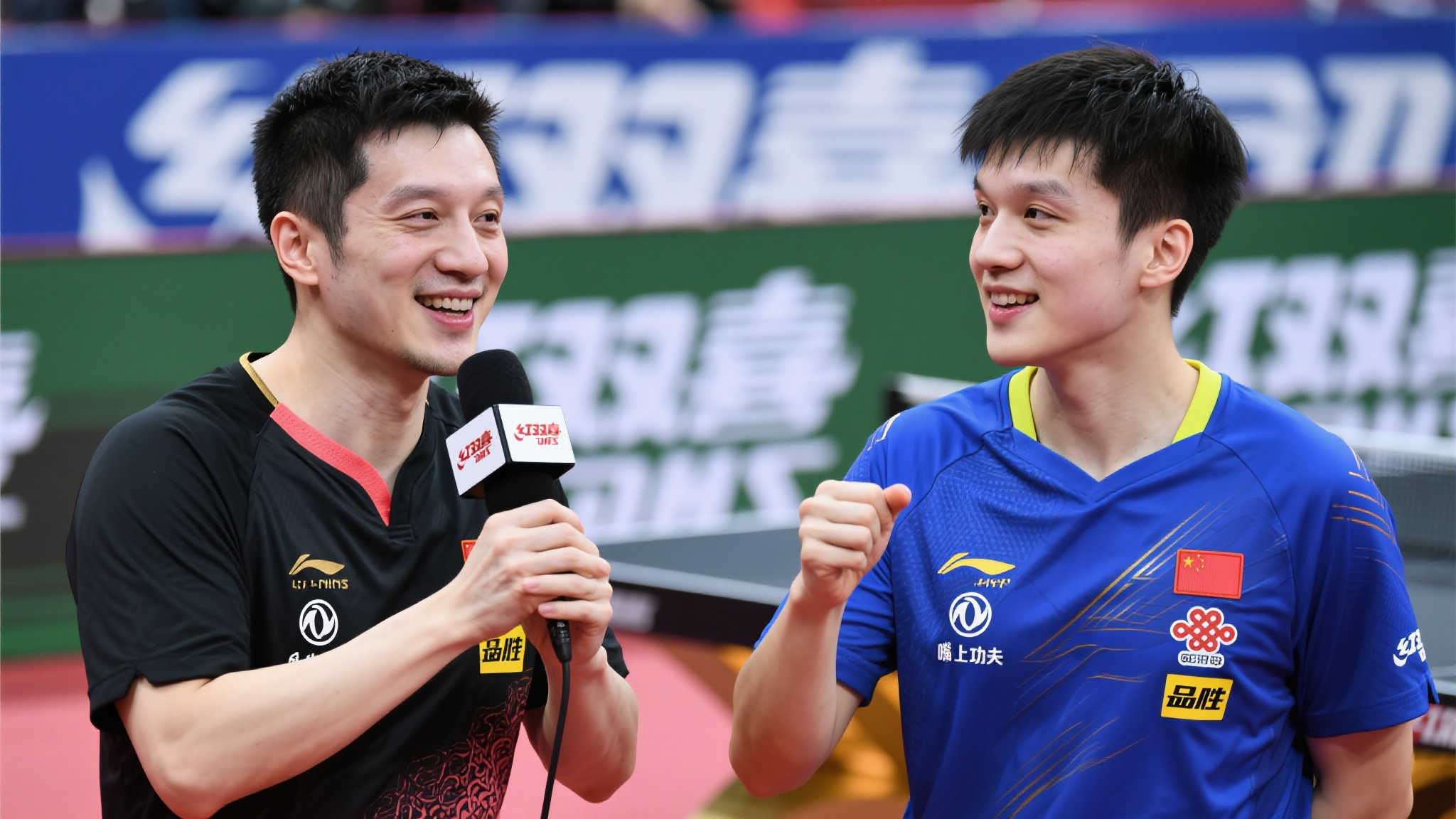 默契有限！莎莎调侃大头：你的话术是许昕教的吧？